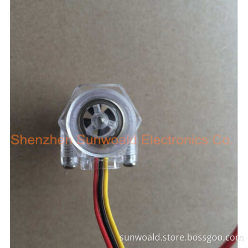 1/2" good quality meet food grad Water Plastic Hall flow sensor